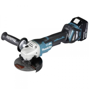 Makita  (DGA517RTJ) Akkus sarokcsiszoló 125 mm 2. akkuval, Töltővel 18 V 5 Ah
