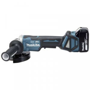 Makita  (DGA517RTJ) Akkus sarokcsiszoló 125 mm 2. akkuval, Töltővel 18 V 5 Ah