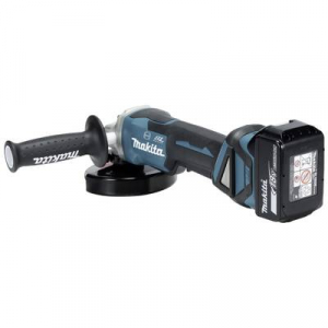 Makita  (DGA517RTJ) Akkus sarokcsiszoló 125 mm 2. akkuval, Töltővel 18 V 5 Ah