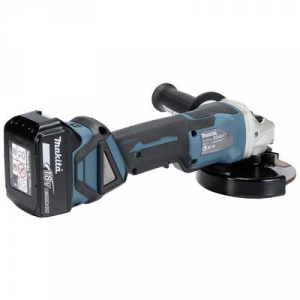 Makita  (DGA517RTJ) Akkus sarokcsiszoló 125 mm 2. akkuval, Töltővel 18 V 5 Ah
