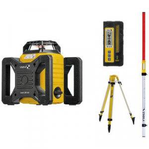 Stabila  LAR 160, 7-pcs Rotációs lézer Állvánnyal, 5 méteres szintezőléccel Hatótáv (max.): 600 m (19241)