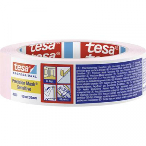 Tesa  PRECISION SENSITIVE (04333-00019-02) Krepp szalag Präzisionskrepp® Világos rózsaszín (H x Sz) 50 m x 30 mm 1 db