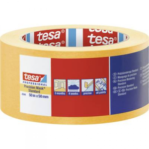 Tesa  PRECISION STANDARD (04344-00000-00) Krepp szalag Pr&auml;zisionskrepp&reg; S&aacute;rga (H x Sz) 50 m x 50 mm 1 db
