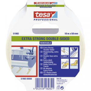 Tesa  EXTRA STRONG (51960-00000-11) Fektető szalag &reg; Professional &Aacute;tl&aacute;tsz&oacute; (H x Sz) 10 m x 50 mm 1 db