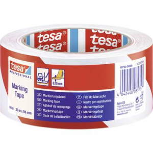 Tesa  (60760-00088-15) Padl&oacute;jel&ouml;lő szalag &reg; Professional Pirosfeh&eacute;r (H x Sz) 33 m x 50 mm 1 db