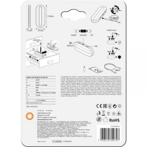 Ledvance  LINEAR LED MOBILE IR USB WT LEDV (4058075399747) Akkus asztali l&aacute;mpa Ov&aacute;lis LED Hidegfeh&eacute;r Feh&eacute;r