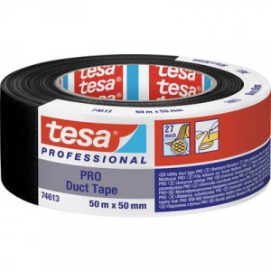 Tesa  Duct Tape PRO (74613-00002-00) Repair tape Fekete (H x Sz) 50 m x 50 mm 1 db