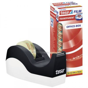 Tesa  Easy Cut Orca + film transparent (53916-00000-00) Asztali adagoló Fekete, Fehér (H x Sz) 33 m x 19 mm 1 készlet