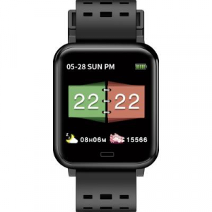 Jay-Tech Fitnesz adatgyűjtős okosóra, fekete,  BT36G (7700 1470)