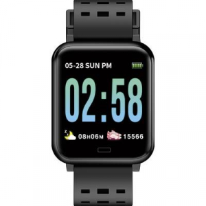 Jay-Tech Fitnesz adatgyűjtős okosóra, fekete,  BT36G (7700 1470)