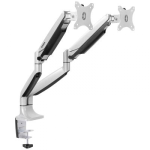 SpeaKa Professional  SP-MM-930 2 részes Monitor tartó 33,0 cm (13) - 81,3 cm (32) Ezüst Dönthető + forgatható, Állítható magasságú, Forgatható (SP-109