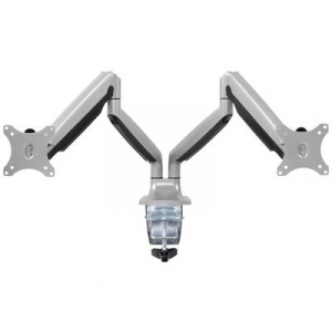 SpeaKa Professional  SP-MM-930 2 részes Monitor tartó 33,0 cm (13) - 81,3 cm (32) Ezüst Dönthető + forgatható, Állítható magasságú, Forgatható (SP-109
