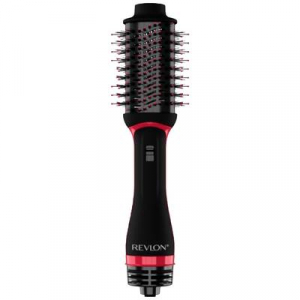 Revlon  One-Step Volumiser Plus Meleglevegős kefe Fekete, Piros Ionizációval (RVDR5298E)