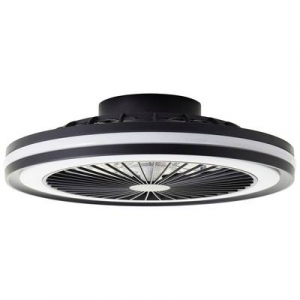 Brilliant LED mennyezeti lámpa ventilátorral 40 W 46,5 cm fekete,  (G99280/06) Palmero