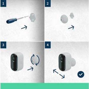 ARLO  ESSENTIAL2 2K OUTDOOR CAMERA 2-PACK (VMC3250-100EUS) IP-Megfigyelő kamera készlet2 db kamerával2688 x 1520 pixel