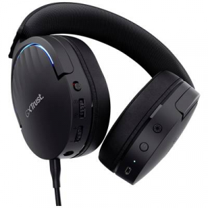 Trust  GXT491 FAYZO Gamer Over Ear headset Bluetooth&reg; Virtual Surround Fekete Surround hangz&aacute;s, Mikrofon n&eacute;m&iacute;t&aacute;s, Hangerő szab&aacute;lyoz&aacute;s (24901)