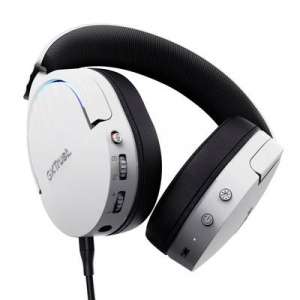 Trust  GXT491 FAYZO Gamer Over Ear headset Bluetooth&reg; Virtual Surround Feh&eacute;r Surround hangz&aacute;s, Mikrofon n&eacute;m&iacute;t&aacute;s, Hangerő szab&aacute;lyoz&aacute;s (25304)