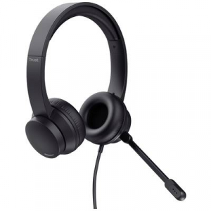Trust  HS-201 Számítógép Over Ear headset Vezetékes Stereo Fekete (25373)