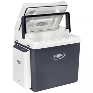 ZORN  Cooler Z 26 LNP 7,8 Ah Akkus hűtő- és fűtődoboz EEK: D (A - G) Termoelektromos 12 V, 230 V DC/AC Fekete/fehér 25 l Hűtési funkció: Delta T: akár