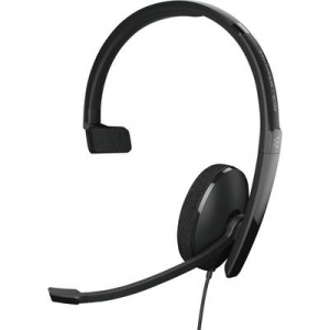 EPOS  Headset Telefon On Ear headset Vezetékes Mono Fekete Noise Cancelling Hangerő szabályozás, Mikrofon némítás (1000903)
