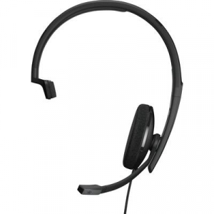 EPOS  Headset Telefon On Ear headset Vezetékes Mono Fekete Noise Cancelling Hangerő szabályozás, Mikrofon némítás (1000903)
