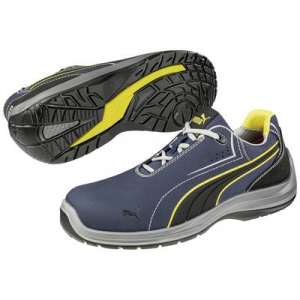Puma  TOURING BLUE LOW SB E P WRU FO SRC (643430300000042) Biztonsági cipő SB Cipőméret (EU): 42 Kék, Fekete, Sárga 1 pár