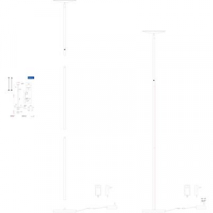Maul  sphere (8255290) LED-es &aacute;ll&oacute;l&aacute;mpa LED Fixen be&eacute;p&iacute;tett LED-es 22 W EEK: E (A - G) Fekete