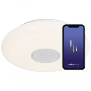 Nordlux Smart LED-es mennyezeti l&aacute;mpa 21 W, feh&eacute;r,  (2110886101) Djay 40