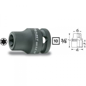 Hazet   (880S-E14) K&uuml;lső TORX Erő dug&oacute;kulcs bet&eacute;t T 14 3/8 (10 mm)