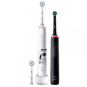 Oral-B  Pro 3000 Star Wars Familiy Edition (760505) Elektromos gyermek fogkefe, Elektromos fogkefe Forgó/oszcilláló/pulzáló Fehér, Fekete