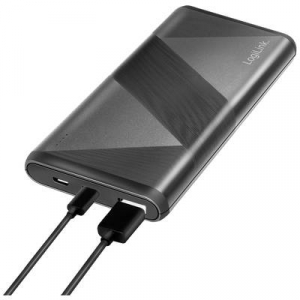 LogiLink  (PA0275) Akkucsomag 10000 mAh Quick Charge 3.0, Fast Charge, Power Delivery 2.0 LiPo Fekete