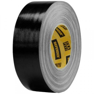 DEFENDER by Adam Hall  EXA-TAPE B 50 ERGO-CORE (DTEXAB50) Ragasztószalag Fekete (fényes) (H x Sz) 50 m x 50 mm 1 db