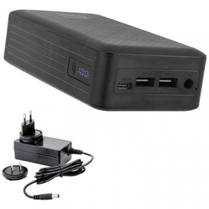 XTPower  XT-27000 DC AO PA Powerbank 26800 mAh Lítiumion USB, USB-C®, DC alj 3.5 mm Fekete (250639)