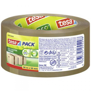 Tesa  ECO & ULTRA STRONG (58299-00000-00) Csomagolószalag pack® Eco & ultra strong Barna (H x Sz) 66 m x 50 mm 1 db