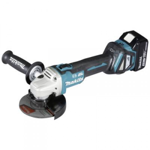 Makita  (DGA513RTJ) (DGA513RTJ) Akkus sarokcsiszoló 125 mm Töltővel, 2. akkuval, Hordtáskával 18 V 5 Ah