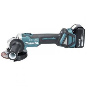 Makita  (DGA513RTJ) (DGA513RTJ) Akkus sarokcsiszoló 125 mm Töltővel, 2. akkuval, Hordtáskával 18 V 5 Ah