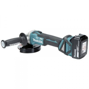 Makita  (DGA513RTJ) (DGA513RTJ) Akkus sarokcsiszoló 125 mm Töltővel, 2. akkuval, Hordtáskával 18 V 5 Ah