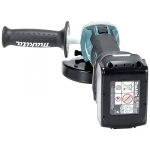 Makita  (DGA513RTJ) (DGA513RTJ) Akkus sarokcsiszoló 125 mm Töltővel, 2. akkuval, Hordtáskával 18 V 5 Ah