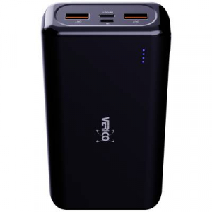 Verico  Power Pro PD Powerbank 20000 mAh Power Delivery LiPo USB-A, USB-C® Fekete (4PW-PDPBK1-NN)