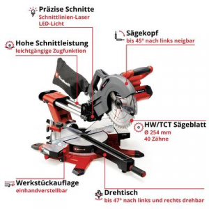 Einhell  TE-SM 36/10 L Li-Solo Power X-Change G&eacute;rv&aacute;g&oacute; fűr&eacute;sz kih&uacute;zhat&oacute;, akku n&eacute;lk&uuml;l, t&ouml;ltő n&eacute;lk&uuml;l 254 mm 30 mm (4300885)