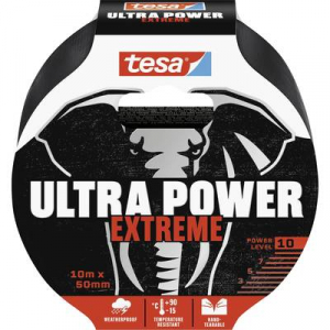 Tesa  ULTRA POWER EXTREME (56622-00000-00) Repair tape Fekete (H x Sz) 10 m x 50 mm 1 db