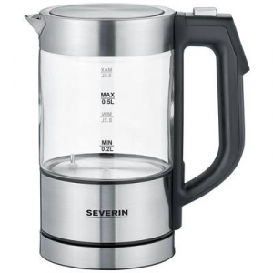 Severin  WK (3458) Vízforraló Zsinór nélküli, BPA mentes Nemesacél, Fekete