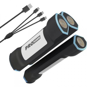 ProUser  Powerbank 7500 mAh Quick Charge Lítiumion Fekete LED-es zseblámpa (20193)