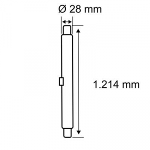 Paulmann  LED EEK: F (A - G) G13 Cső forma 17.8 W Nappalif&eacute;ny feh&eacute;r (O) 28 mm 1 db (28996)