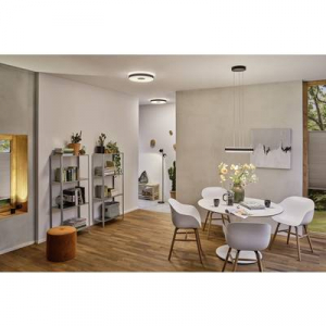 Paulmann  (79518) Pane II LED-es mennyezeti l&aacute;mpa LED 23 W Fekete, Sz&uuml;rke