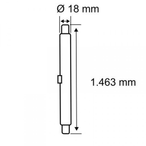 Paulmann  LED csövek EEK: F (A - G) G5 28 W Melegfehér (O x H) 18 mm x 1463 mm 1 db (29113)