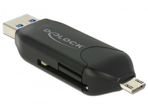 DeLock 91734 kártyaolvasó Micro USB OTG + USB 3.0 port