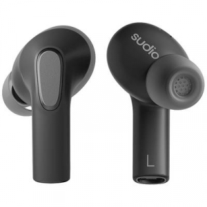 Sudio  E3 In Ear headset Bluetooth® Stereo Fekete Noise Cancelling Headset, Töltőtok, Érintéses vezérlés (E3BLK)