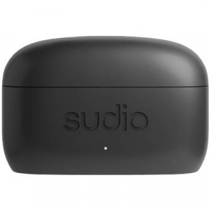 Sudio  E3 In Ear headset Bluetooth® Stereo Fekete Noise Cancelling Headset, Töltőtok, Érintéses vezérlés (E3BLK)