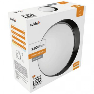 Avide  Titania-R (ABBHL-R-14W-NW-BL-HL) LED-es kültéri fali lámpa Fixen beépített LED-es EEK: F (A - G) 14 W LED Fekete